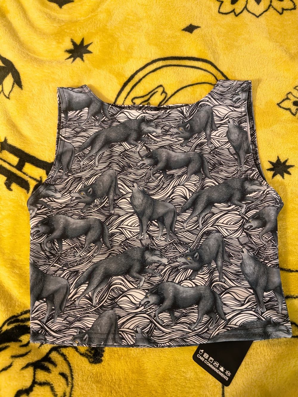 Blackmilk Run With Wolves Design Toastie Top